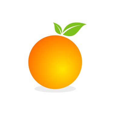 Turuncu Meyve Vektörü Logo Şablonu