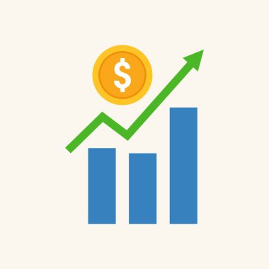 Yatırım Menkul Kıymetler Borsası Vektör Logo Şablonu