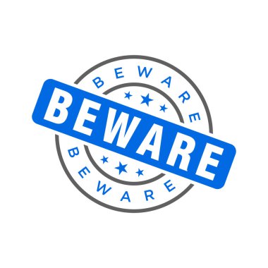 Dikkat Harf Lastik Damga Şablonu Tasarımı