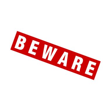 Dikkat Harf Lastik Damga Şablonu Tasarımı