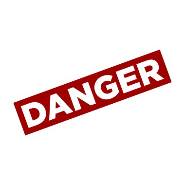 Tehlike Harfi Lastik Damga Şablonu Tasarımı