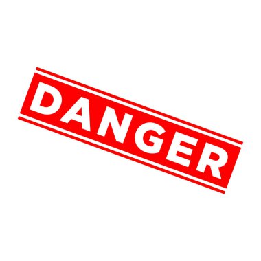 Tehlike Harfi Lastik Damga Şablonu Tasarımı