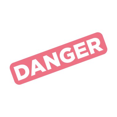 Tehlike Harfi Lastik Damga Şablonu Tasarımı