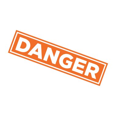 Tehlike Harfi Lastik Damga Şablonu Tasarımı