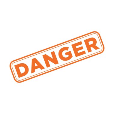 Tehlike Harfi Lastik Damga Şablonu Tasarımı