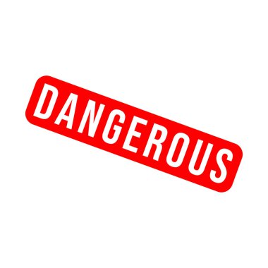 Tehlikeli Harf Lastik Damga Şablonu Tasarımı