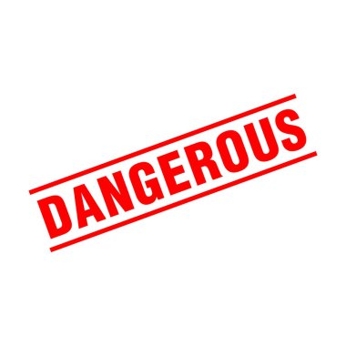 Tehlikeli Harf Lastik Damga Şablonu Tasarımı