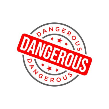 Tehlikeli Harf Lastik Damga Şablonu Tasarımı