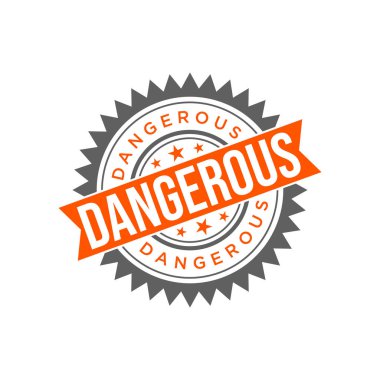 Tehlikeli Harf Lastik Damga Şablonu Tasarımı