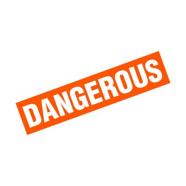 Tehlikeli Harf Lastik Damga Şablonu Tasarımı