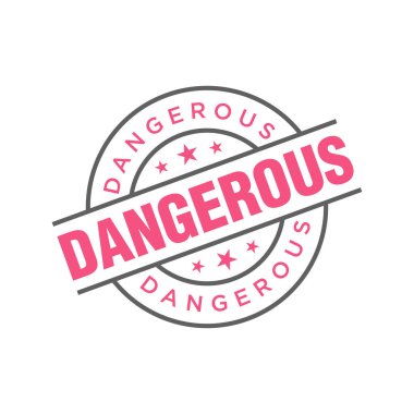 Tehlikeli Harf Lastik Damga Şablonu Tasarımı