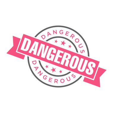 Tehlikeli Harf Lastik Damga Şablonu Tasarımı