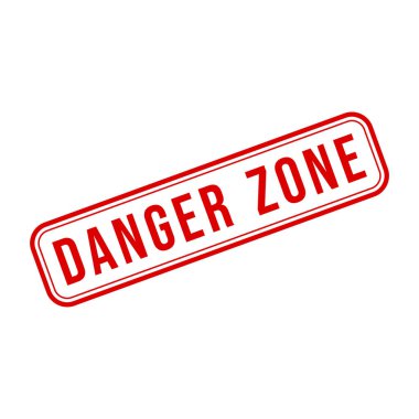 Tehlike Bölgesi Kauçuk Damga Şablonu Tasarımı