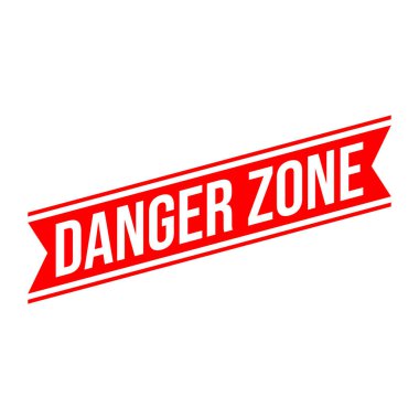 Tehlike Bölgesi Kauçuk Damga Şablonu Tasarımı