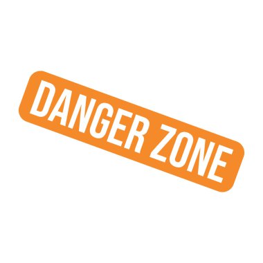 Tehlike Bölgesi Kauçuk Damga Şablonu Tasarımı