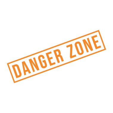 Tehlike Bölgesi Kauçuk Damga Şablonu Tasarımı