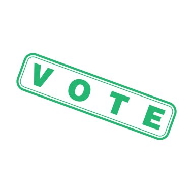 Oylama Harfi Lastik Damga Şablonu Tasarımı