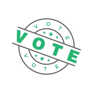 Oylama Harfi Lastik Damga Şablonu Tasarımı