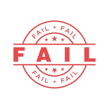 Başarısız Harf Kauçuk Damga Şablonu Tasarımı