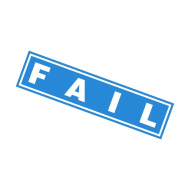 Başarısız Harf Kauçuk Damga Şablonu Tasarımı