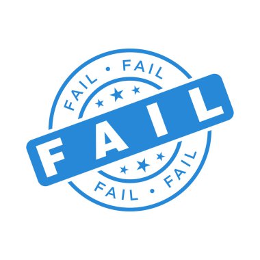 Başarısız Harf Kauçuk Damga Şablonu Tasarımı