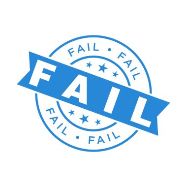 Başarısız Harf Kauçuk Damga Şablonu Tasarımı