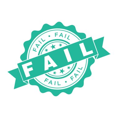 Başarısız Harf Kauçuk Damga Şablonu Tasarımı