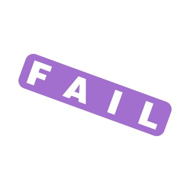 Başarısız Harf Kauçuk Damga Şablonu Tasarımı