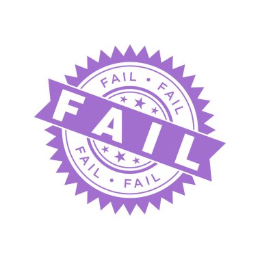 Başarısız Harf Kauçuk Damga Şablonu Tasarımı