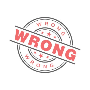 Yanlış Harf Lastik Damga Şablonu Tasarımı