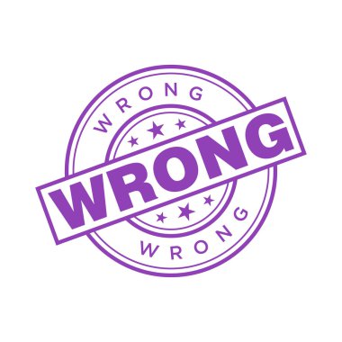 Yanlış Harf Lastik Damga Şablonu Tasarımı