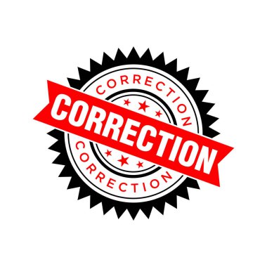 Düzeltme Harfi Lastik Damga Şablonu Tasarımı