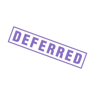 Ertelenmiş Harf Lastik Damga Şablonu Tasarımı