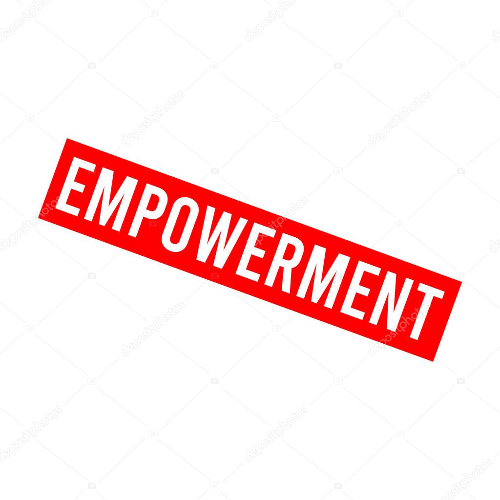Empowerment Letter Rubber Stamp Template Design