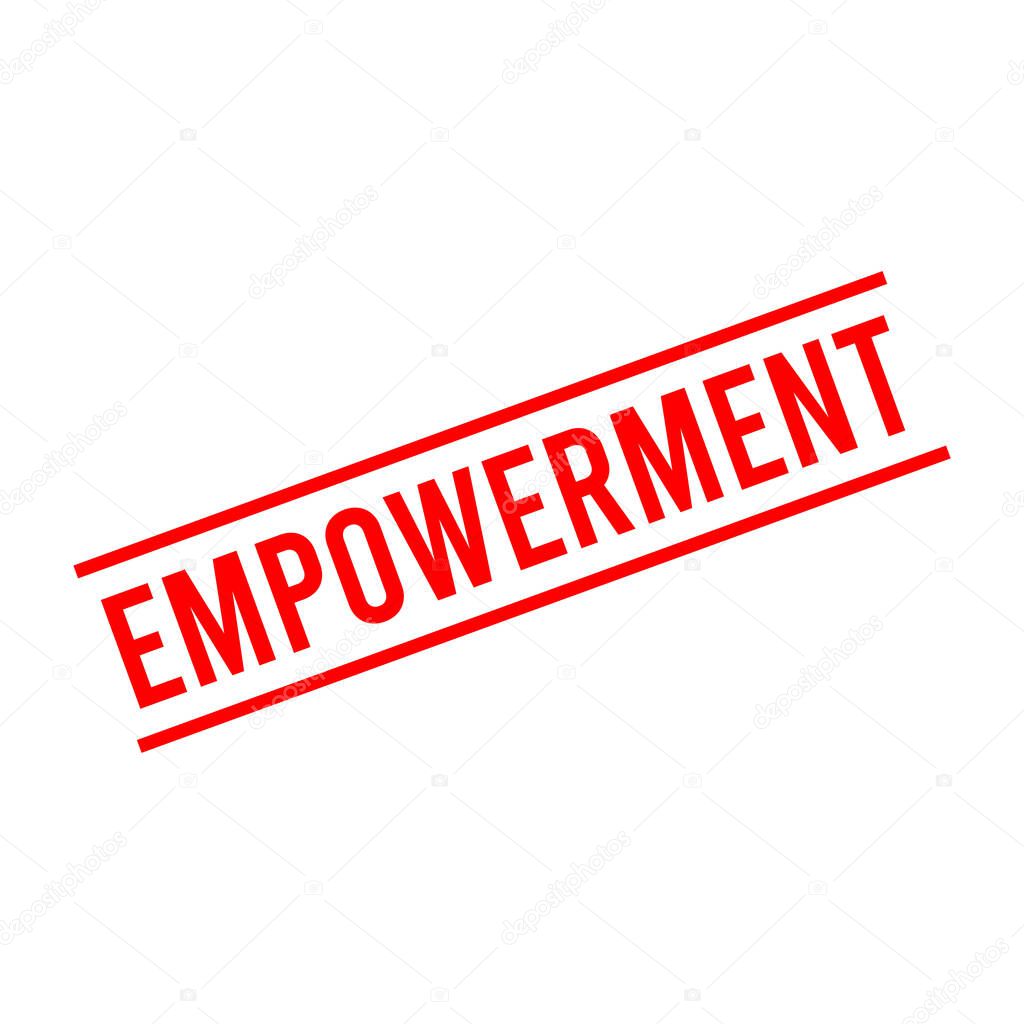 Empowerment Letter Rubber Stamp Template Design