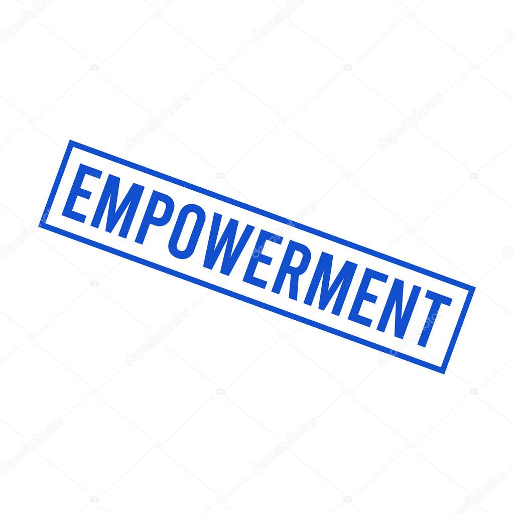 Empowerment Letter Rubber Stamp Template Design