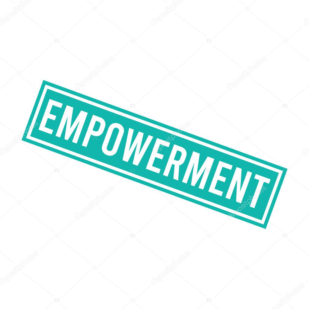 Empowerment Letter Rubber Stamp Template Design