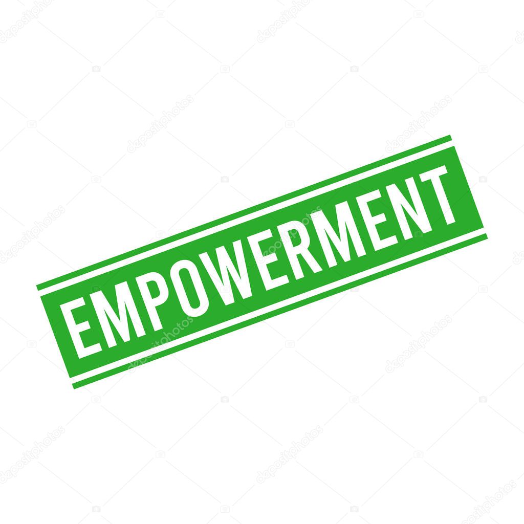 Empowerment Letter Rubber Stamp Template Design