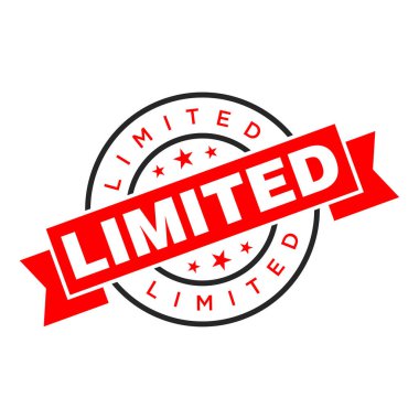 Sınırlı Harf Lastik Damga Vektörü Tasarım Şablonu