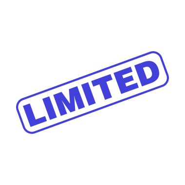 Sınırlı Harf Lastik Damga Vektörü Tasarım Şablonu