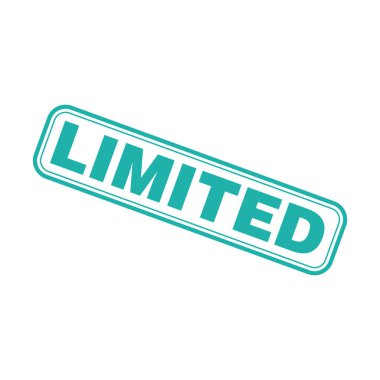 Sınırlı Harf Lastik Damga Vektörü Tasarım Şablonu