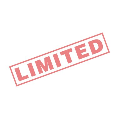 Sınırlı Harf Lastik Damga Vektörü Tasarım Şablonu