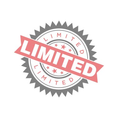 Sınırlı Harf Lastik Damga Vektörü Tasarım Şablonu