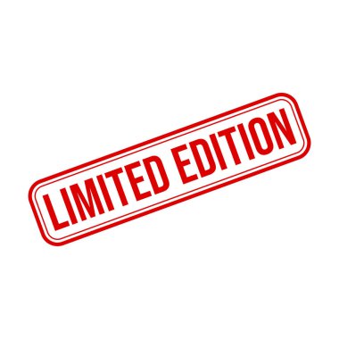 Sınırlı Versiyon Harf Lastik Damga Vektör Tasarım Şablonu