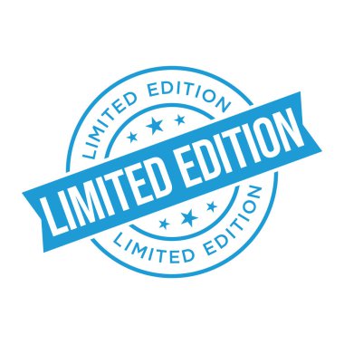 Sınırlı Versiyon Harf Lastik Damga Vektör Tasarım Şablonu