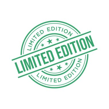 Sınırlı Versiyon Harf Lastik Damga Vektör Tasarım Şablonu