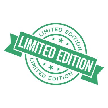 Sınırlı Versiyon Harf Lastik Damga Vektör Tasarım Şablonu