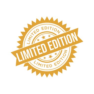 Sınırlı Versiyon Harf Lastik Damga Vektör Tasarım Şablonu