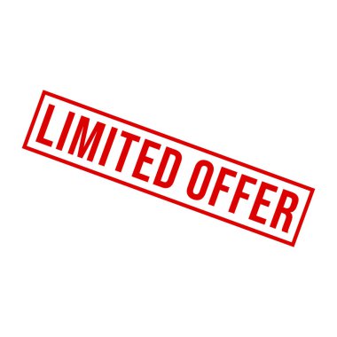 Sınırlı Teklif Harfi Kauçuk Damga Vektörü Tasarım Şablonu