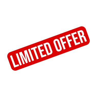 Sınırlı Teklif Harfi Kauçuk Damga Vektörü Tasarım Şablonu